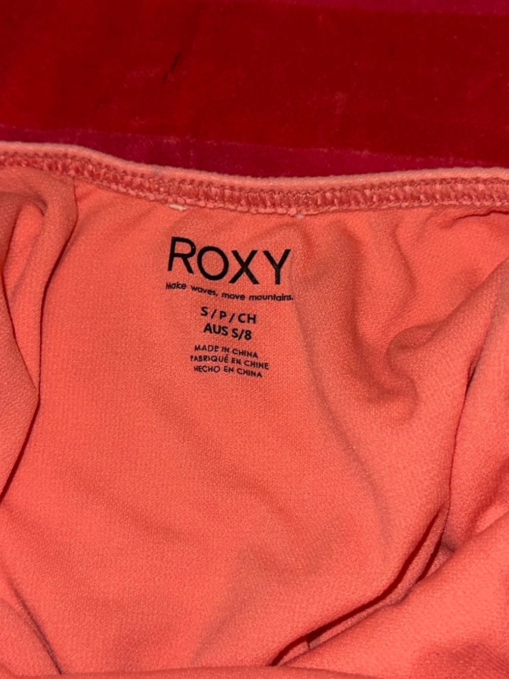 Roxy Ribbed Pink One-Piece - Picture 4 of 4